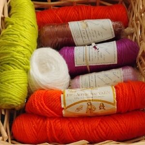 Vintage Vibrant Tones Acrylic Yarn Set Of 8 Rolls